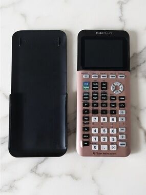 Texas Instruments TI-84 Plus CE Graphing Calculator - Rose Pink and Black